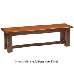 Fireside Lodge Reclaimed Barnwood Bench