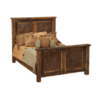 Fireside Lodge Reclaimed Barnwood Copper Inset Bed