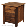 Fireside Lodge Barnwood Nightstand - 3 Drawer