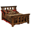 Fireside Lodge Reclaimed Barnwood Post Bed