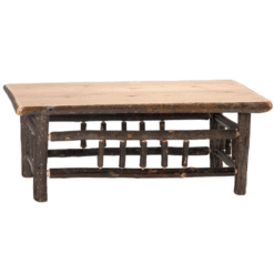 Fireside Lodge Rectangular Hickory Coffee Table