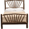 Fireside Lodge Sunburst Hickory Log Bed
