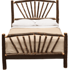 Fireside Lodge Sunburst Hickory Log Bed