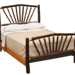 Fireside lodge sunburst hickory log bed 78