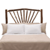 Fireside Lodge Sunburst Hickory Log Headboard