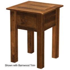 Fireside lodge traditional barnwood bedroom package 18