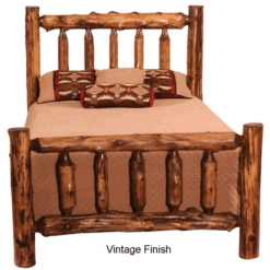 Fireside lodge traditional cedar log bed 44