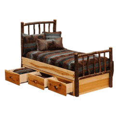Fireside lodge traditional hickory log bed 57