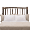 Fireside Lodge Hickory Log Traditional Headboard