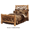 Fireside Lodge Twig Log Bed