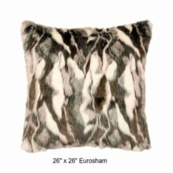 Forest fox faux fur throw blanket by wooded river 13
