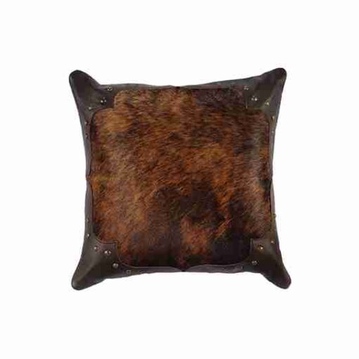 Gallop pillow (16"x16") by wooded river