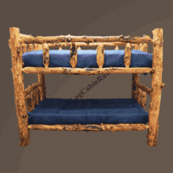 Grizzly aspen log bunk bed 115