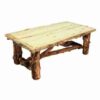 Aspen Grizzly Log Coffee Table