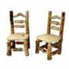 Aspen Grizzly Log Dining Side Chairs - Set Of 2