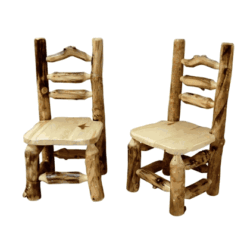Grizzly aspen log dining table 185