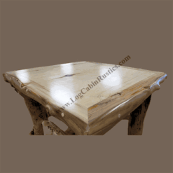 Grizzly aspen log end table nightstand 127