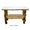 Aspen Grizzly Log Tv Stand