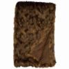 Grizzly Faux Fur Throw Blanket By Wooded River