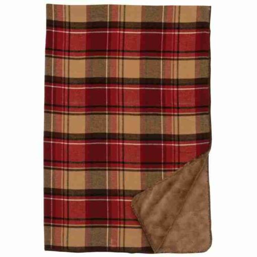 Gunnison throw blanket by wooded river