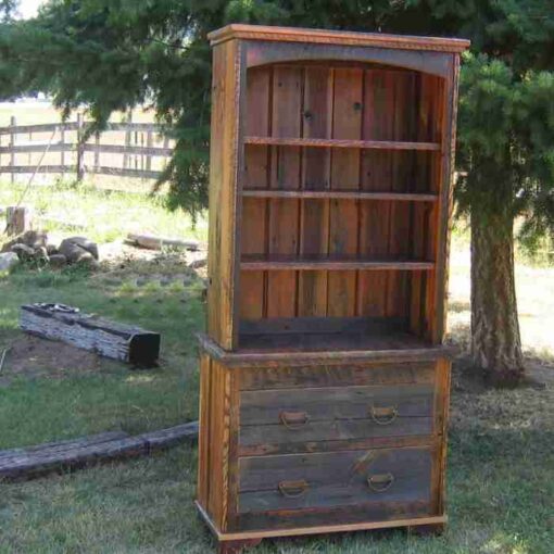 Homestead barnwood bookcase - 2 piece - image 2