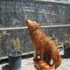Howling Wolf Chainsaw Carving Stump Sculpture