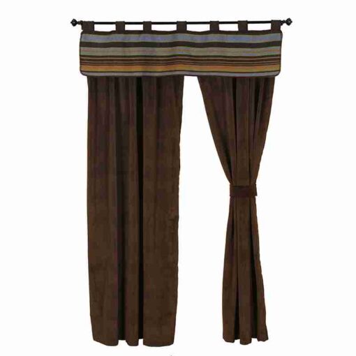 Hudson ii rod pocket drape set by wooded river