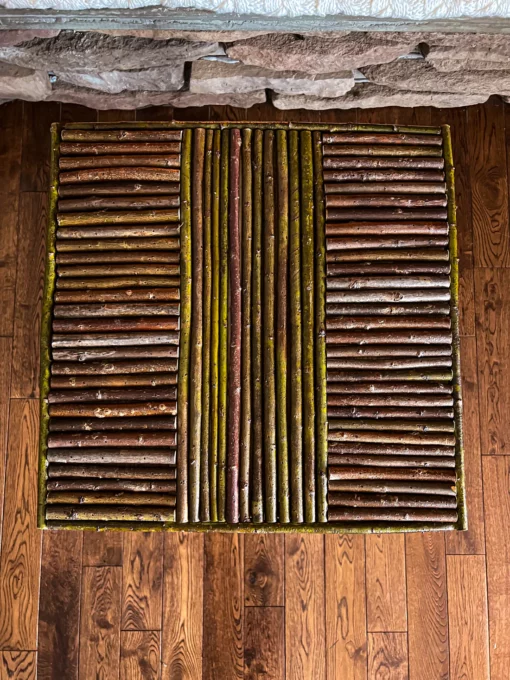 Square twig end table