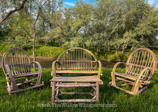 Rustic willow twig garden table - image 4