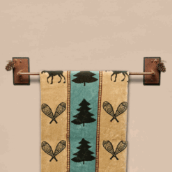 Pinecone 3D Iron Towel Bar