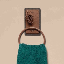 Iron 3d pinecone towel bar 64