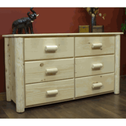 Lakeland Mills Frontier 6 Drawer Log Dresser
