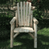 Lakeland Mills White Cedar Log Dining Chair
