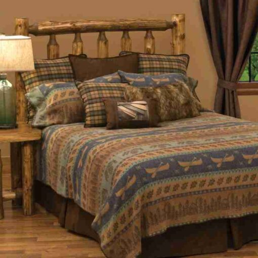 Lakeshore ii bedding set (basic) by wooded river
