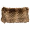 Lakeshore II Coyoto Fur Pillow (14"x26") By Wooded River