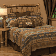 Lakeshore ii premium bedding by wooded river