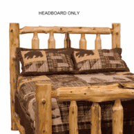 Log headboards