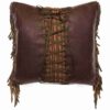 Milady II Faux Leather Pillow (16"x16") by Wooded River