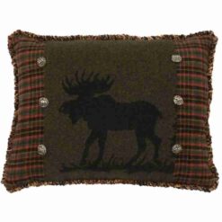 Moose I Pillow (16"x20") By Wooded River