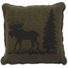 Moose I Pillow (20"x20") By Wooded River