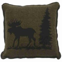 Moose I Pillow (20"x20") By Wooded River