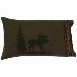 Moose I Sham by Wooded River