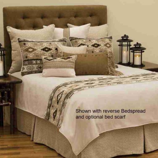 Mountain storm bedding set (basic) by wooded river - image 4