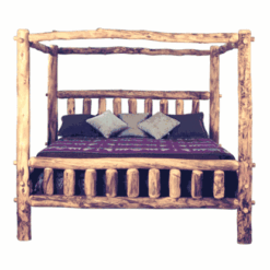 Mountain woods log furniture aspen log bed plateau i 5