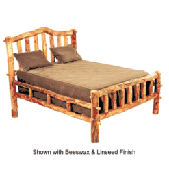 Mountain woods log furniture aspen log bed snowload i 8