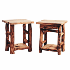 Mountain woods log furniture aspen snowload ii bedroom set 35