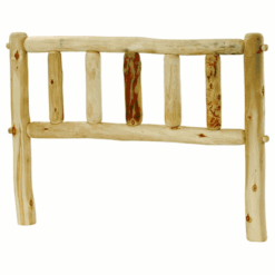 Mountain Woods Rustic Arts Aspen Log Plateau Headboard