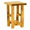 Mountain Woods Rustic Arts Aspen Log Side Table