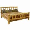 Mountain Woods Rustic Arts Plateau II Aspen Log Bed