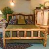 Mountain Woods Rustic Arts 'Snowload' Aspen Log Bed